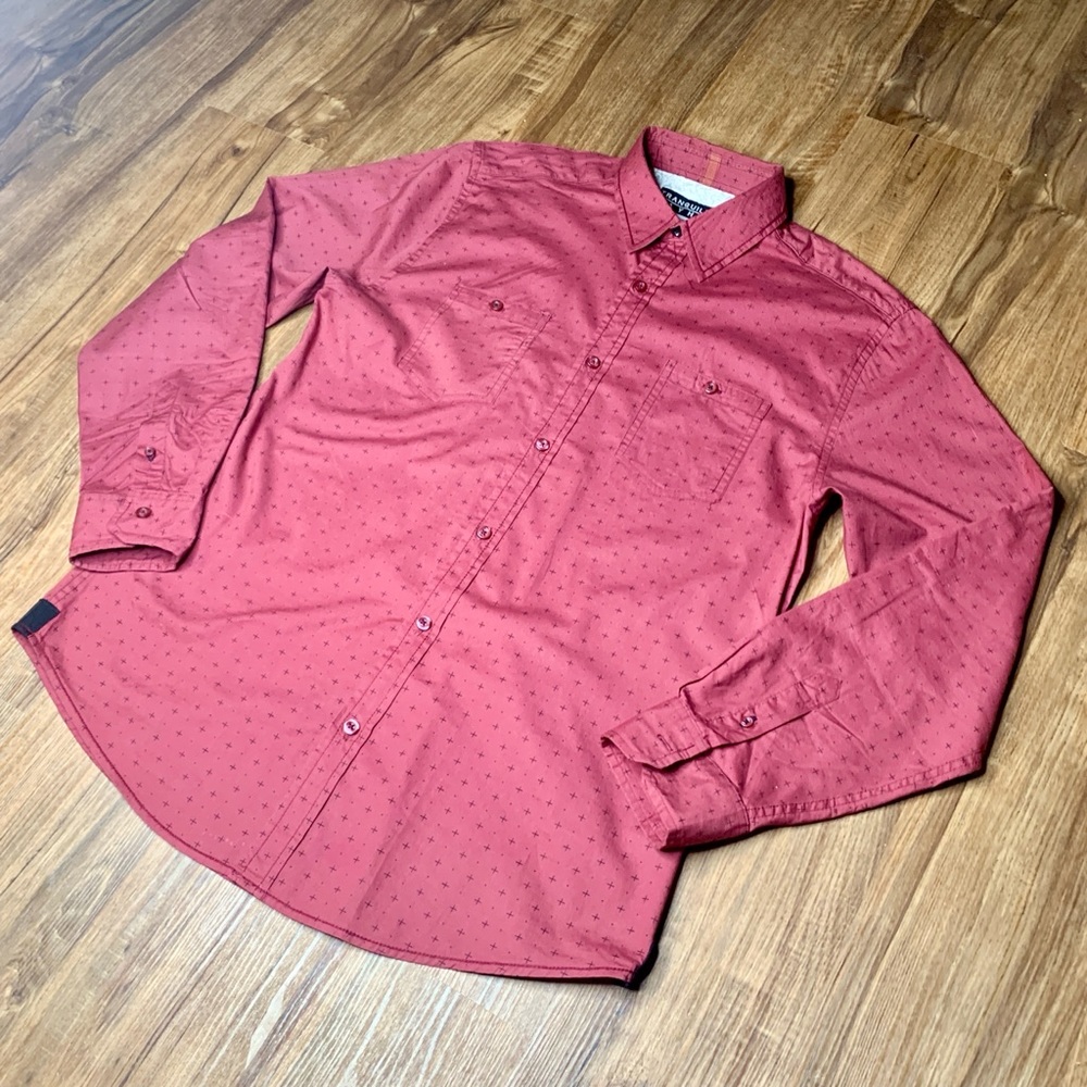 Tranquility Mayhem Burgundy Long Sleeve Shirt